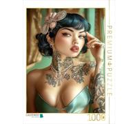 CALVENDO Puzzle Sexy Pin-up Girls | 1000 Teile Lege-Größe 64x48cm Foto-Puzzle für glückliche Stunden: Klassisch Elegant