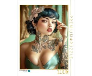 CALVENDO Puzzle Sexy Pin-up Girls | 1000 Teile Lege-Größe 64x48cm Foto-Puzzle für glückliche Stunden: Klassisch Elegant