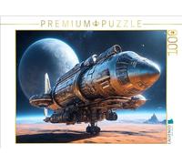 CALVENDO Puzzle Sternenkreuzer Der Zukunft | 1000 Teile Lege-Größe 64x48cm Foto-Puzzle für glückliche Stunden: Raumschiffe und UFOs