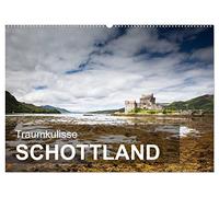 CALVENDO - Sueño telón de fondo Escocia (calendario de pared 2027 DIN A2 horizontal), calendario mensual: cortina para un fondo verde de ensueño
