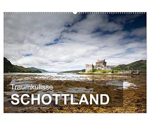 CALVENDO - Sueño telón de fondo Escocia (calendario de pared 2027 DIN A2 horizontal), calendario mensual: cortina para un fondo verde de ensueño