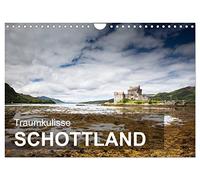 CALVENDO - Sueño telón de fondo Escocia (calendario de pared 2027 DIN A4 horizontal), calendario mensual: cortina para un fondo verde de ensueño