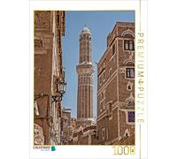 CALVENDO Thomas Leonhardy - Puzzle (1000 Piezas, 48 x 64 cm), diseño de minarete en Saná