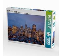 CALVENDO- WTD San Francisco - Puzzle (1000 Piezas), diseño de Rascacielos de Schickert Peter, Color Blanco, Teile (4059478894266)