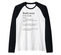 Calvicie Definición Divertido Calvo Orgulloso Camiseta Manga Raglan