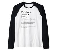 Calvicie Definición Divertido Calvo Orgulloso Camiseta Manga Raglan