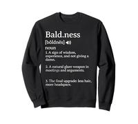 Calvicie Definición Divertido Calvo Orgulloso Sudadera