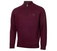 Calvin Klein 2026 Hombre Chunky Knit Cotton 1/2 Zip CK Suéter de Golf