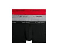 Calvin Klein 3 Pack Low Rise Trunks - Micro Stretch Black, Convoy, Red Ga Talla: S | Bóxeres Outlet | Hombre | Rojo