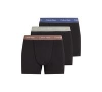 Calvin Klein 3 Pack Trunks - Cotton Stretch B- R Iris, Grey Heat, Dusty T Talla: S | Bóxeres Outlet | Hombre | Gris