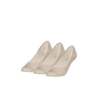 Calvin Klein 8719965009202 CK WOMEN FOOTIE LC 3P, beige, 35-38