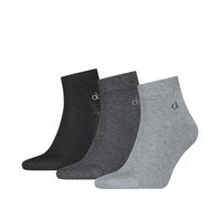 Calvin Klein 8719965009202 Hombres Quarter, Grey Melange, 39-42 (paquete de 3), gris, 18-20