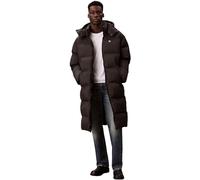 Calvin Klein Abrigo de plumas Hombre Long Length Nylon con capucha, Negro (Black), XL