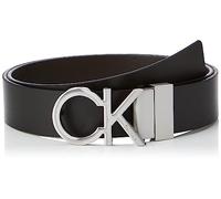 Calvin Klein Adj/Rev CK Metal 35MM K50K509644 Cinturones, Negro (Black/Dark Brown), 95 para Hombre