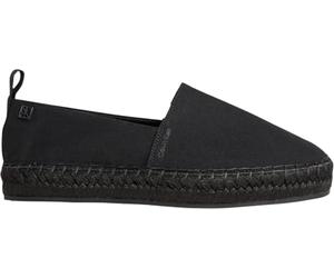 Calvin Klein Alpargata Oblicua de Lona HW0HW02931 para Mujer, Color Negro (Triple Negro), 7