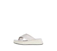 Calvin Klein Alpargatas Mujer con cuña, Multicolor (Triple Eggshell), 39