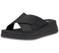 Calvin Klein Alpargatas Mujer con cuña, Negro (Triple Black), 41