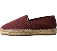 Calvin Klein Alpargatas Mujer Espadrille AOP Spacer Mesh con Logotipo Estampado, Negro (Rhubarb), 38
