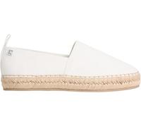 Calvin Klein Alpargatas Mujer Oblique Canvas con trabilla, Blanco (Off White), 42