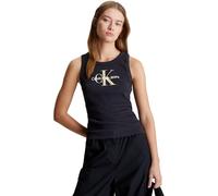 Calvin Klein Archival Monologo Rib Tank J20j223160 Tops de Tirantes Mujer