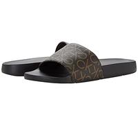 Calvin Klein Athens Sandalia tipo slide para mujer, Marrón, 37 EU