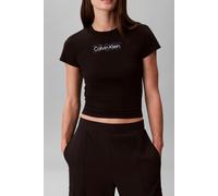 Calvin Klein Baby Tee Black Talla: S | Camisetas de Seda Outlet | Mujer | Negro