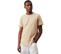 Calvin Klein Badge Turn UP Sleeve J30J323482, Camisetas de Punto de Manga Corta, Hombre, Caqui (Pale Khaki), XS