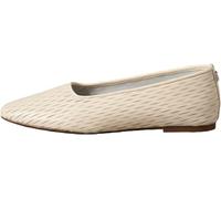 Calvin Klein Bailarinas Mujer Oblique Ballerina Cut LTH con Puntera Redonda, Azul (Light Cashew), 38