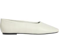 Calvin Klein Bailarinas Mujer Round de Piel, Turquesa (Misty Blue), 37