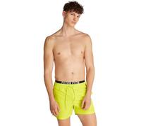 Calvin Klein Bañador Hombre Medium Double con Cintura Ajustable, Amarillo (Lemonade Yellow), S