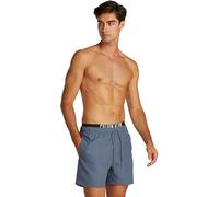 Calvin Klein Bañador Hombre Medium Double con Cintura Ajustable, Azul (Grisaille), S