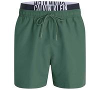 Calvin Klein Bañador Hombre Medium Double con Logotipo en la Cintura, Verde (Wild Green), M