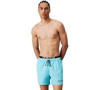 Calvin Klein Bañador Hombre Medium Double Pernera Media, Azul (Blue Punch), XXL