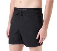 Calvin Klein Bañador Hombre Medium Double Waistband Pernera Media, Negro (Pvh Black), L