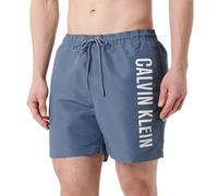 Calvin Klein Bañador Hombre Medium Drawstring con Cintura Ajustable, Azul (Grisaille), M