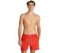 Calvin Klein Bañador Hombre Medium Drawstring con Cintura Ajustable, Rojo (Flaming Chili), M