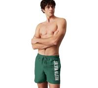 Calvin Klein Bañador Hombre Medium Drawstring con Cintura Ajustable, Verde (Wild Green), M