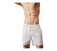 Calvin Klein Bañador Hombre Medium Drawstring Pernera media, Blanco (Pvh Classic White), L