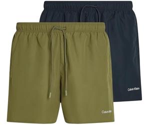 Calvin Klein Bañador Hombre Pack de 2 Medium Drawstring con Cintura Ajustable, Multicolor (Dark Sapphire/Burnt Olive), M