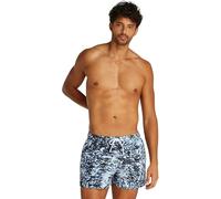Calvin Klein Bañador Hombre Short Drawstring-Print con Cintura Ajustable, Multicolor (Glitched Marble AOP Blue), S