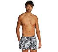 Calvin Klein Bañador Hombre Short Drawstring-Print con Cintura Ajustable, Multicolor (Glitched Marble AOP Black), L