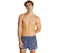 Calvin Klein Bañador Hombre Short Runner con Cintura elástica, Azul (Grisaille), S