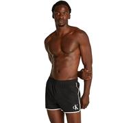 Calvin Klein Bañador Hombre Short Runner con Cintura elástica, Negro (Pvh Black), S
