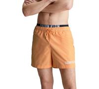 Calvin Klein Bañador para Hombre Medium Double Pernera Media, Naranja (Buff Orange), S