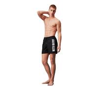 Calvin Klein Bañador para Hombre Medium Drawstring Pernera Media, Negro (Pvh Black), S