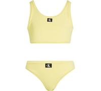 Calvin Klein Bikini tipo bralette de dos piezas Chicas con forro, Amarillo (Elfin Yellow), 14-16 Años