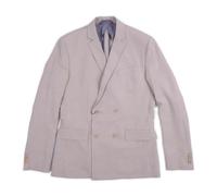 Calvin Klein- Blazer de lino de doble botonadura- Jackets- Hombre- Beige- XS- Blazer de lino de doble botonadura