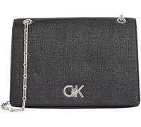 Calvin Klein Bolso bandolera Mujer Medium con cadena, Negro (Ck Black), Talla Única