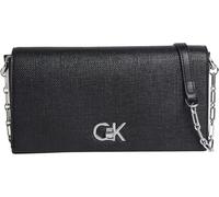 Calvin Klein Bolso bandolera Mujer Mini con cadena, Negro (Ck Black), Talla Única