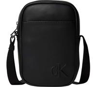 Calvin Klein Bolso Crossbody Hombre Bold Slim Reporter con cierre de cremallera, Negro (Black), Talla Única